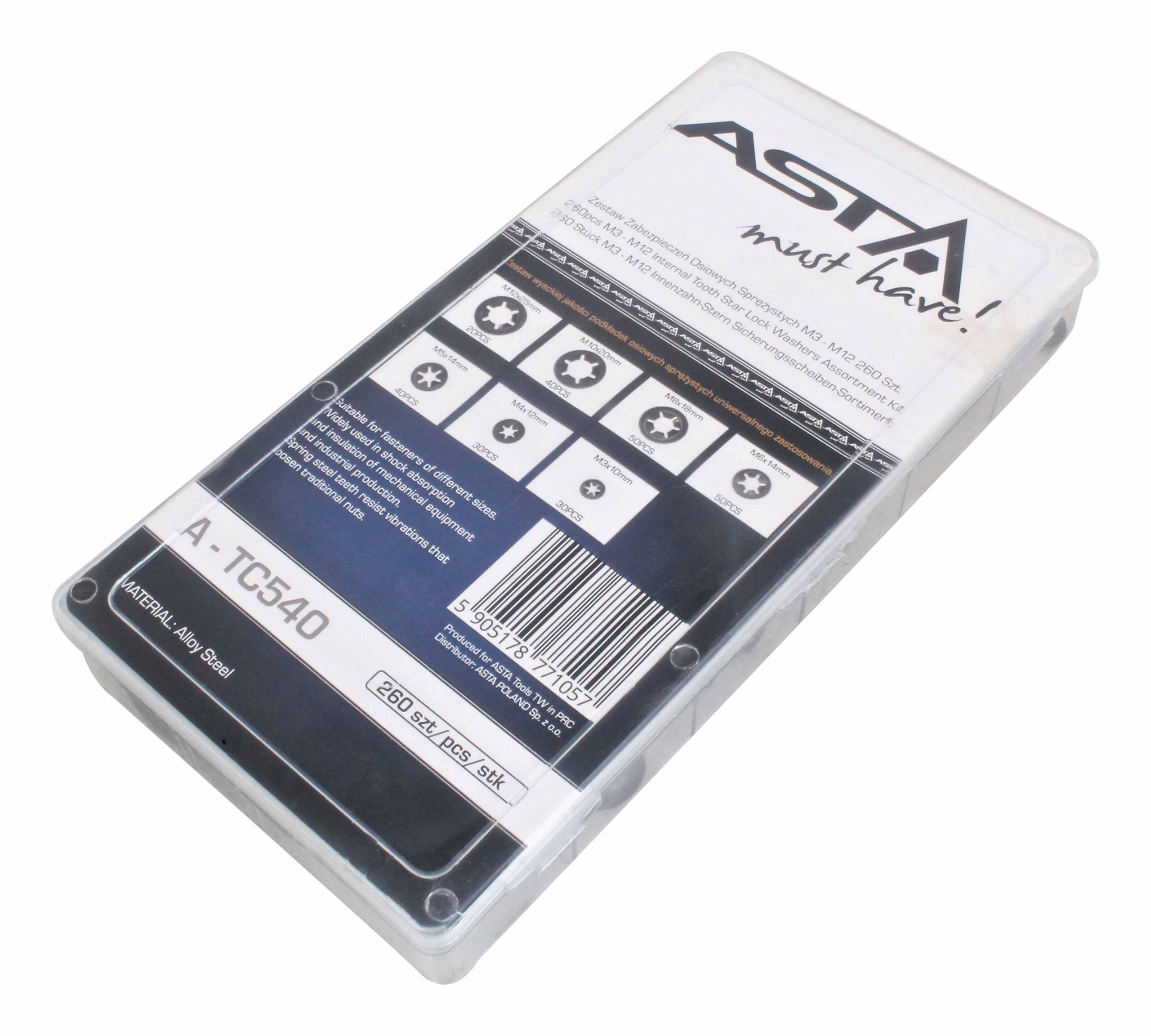 Paplāksņu komplekts 260 gab. M3-M12 A-TC540