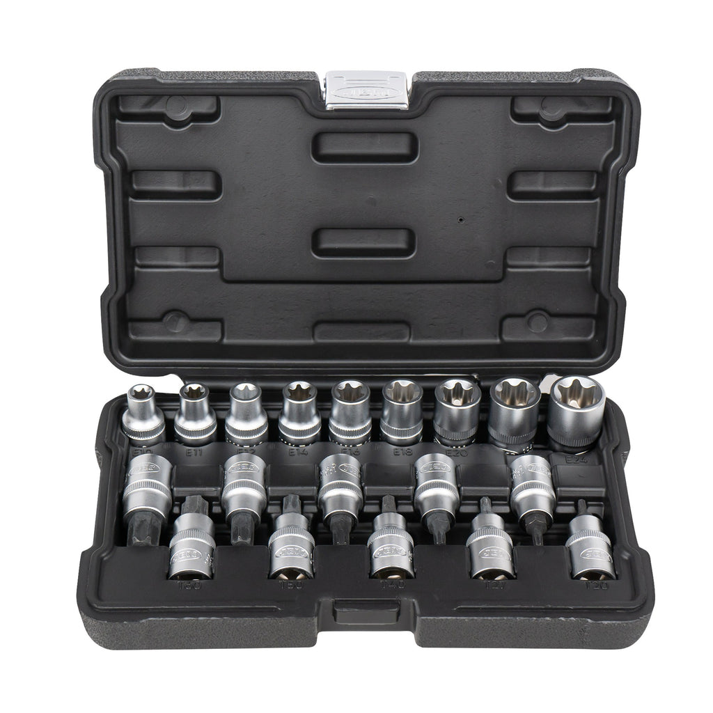 Presētu TORX uzgaļu un E-veida galviņu komplekts JBM 54266