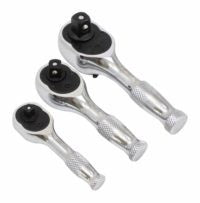 Mini uzgriežņu komplekts, 3 gab., 1/4", 3/8", 1/2" S-QR72S