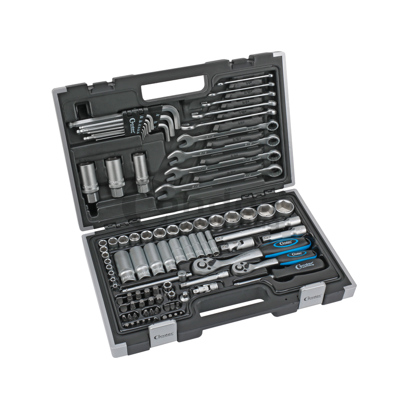 Collu instrumentu komplekts Profi 1/4+1/2 "Hex". 92 gabali