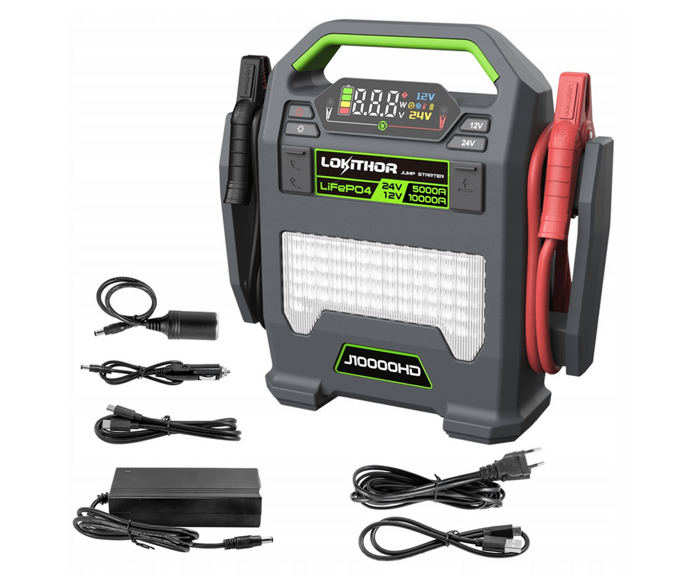 Automašīnas starteris Lokithor J10000HD (12 V / 24 V)