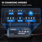 TOPDON Tornado30000 viedais akumulatora lādētājs 6V/12V/24V, 30A
