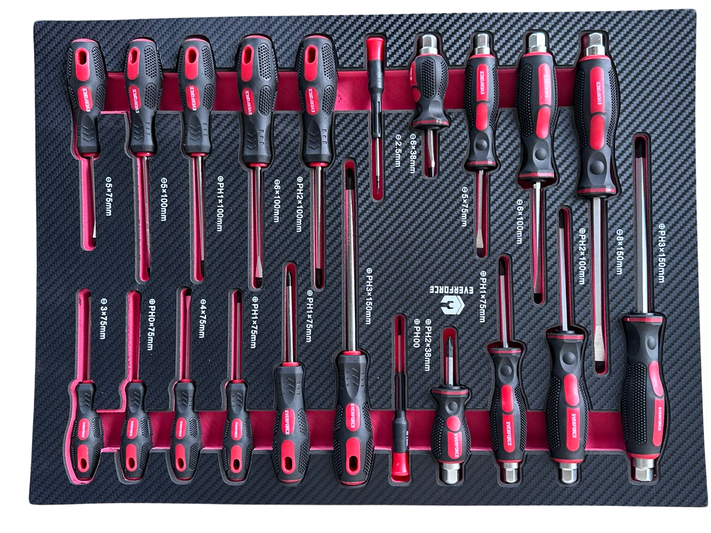 EVERFORCE INSTRUMENTU RATIŅI – 7 ATVILKNES AR 7 PILNĀM 266 GAB. INSTRUMENTIEM 04-1020
