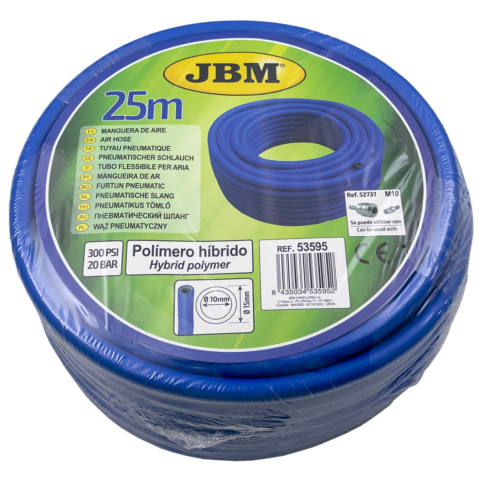 Pneimatiskā šļūtene 10 mm, 25 m gara. 53595