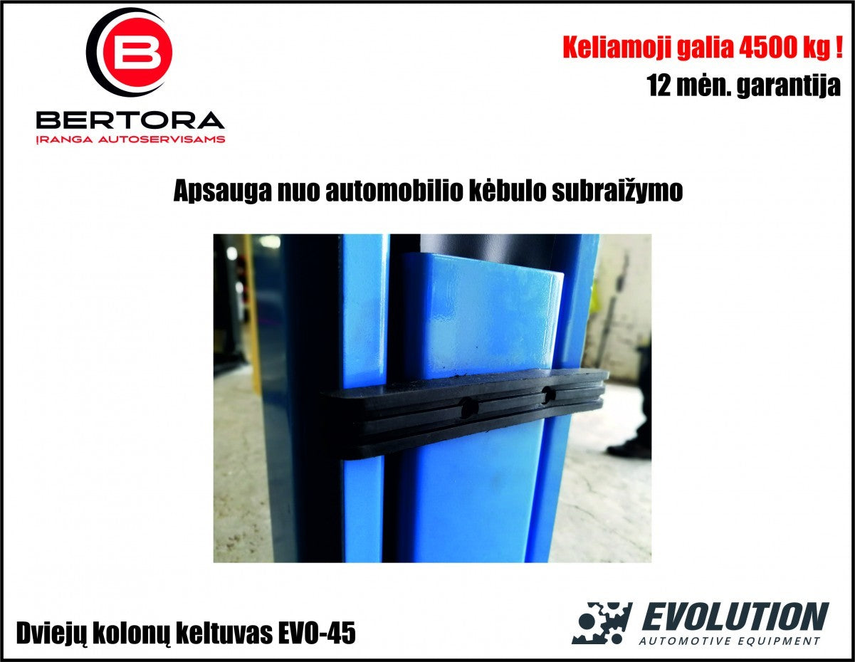 EVO-45 2 statņu pacēlājs 4500 kg EVOLUTION/230/400V