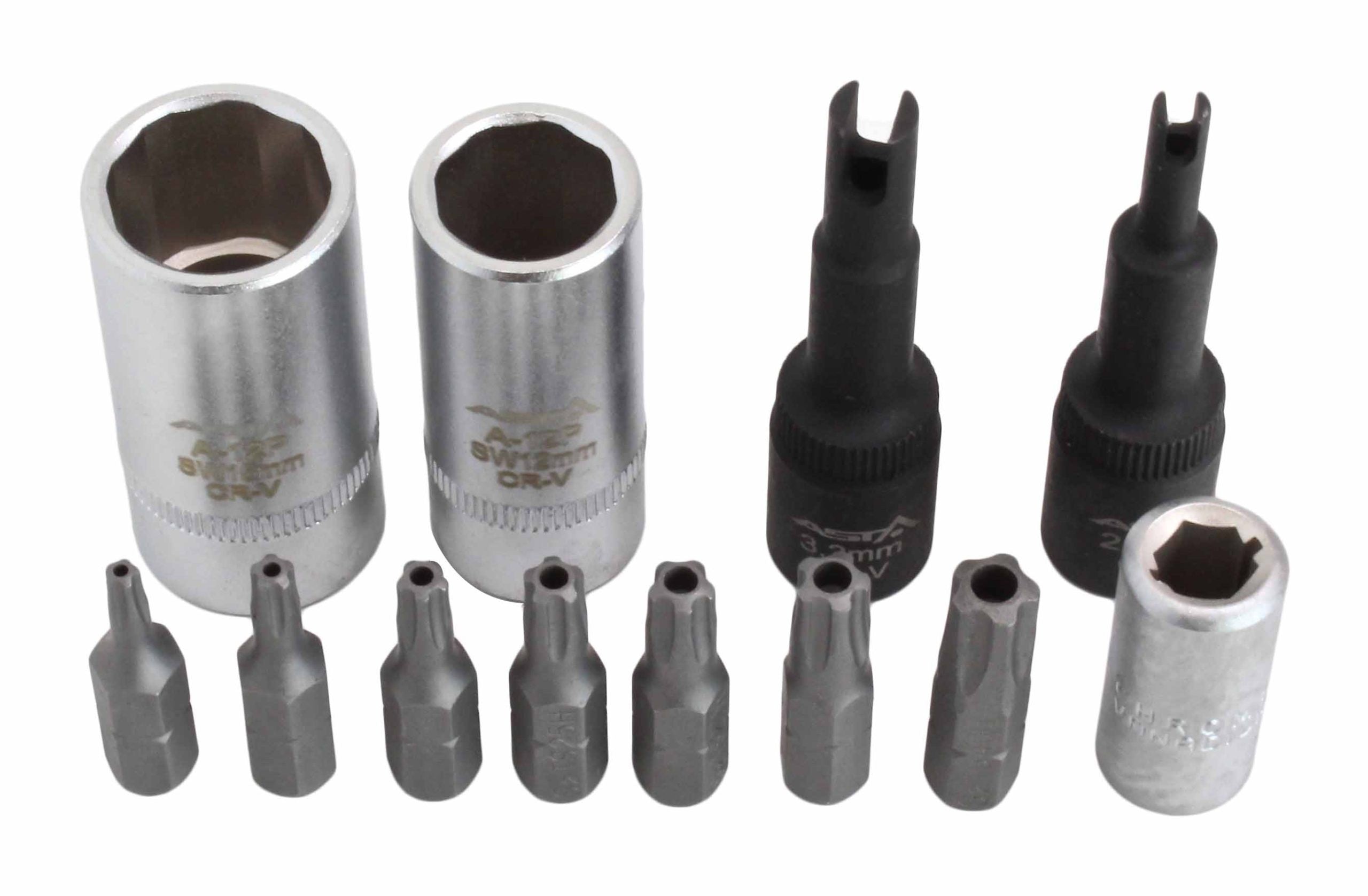 TORX TS uzgaļu un galviņu komplekts gaisa kondicionēšanas sistēmu remonta darbiem A-12P