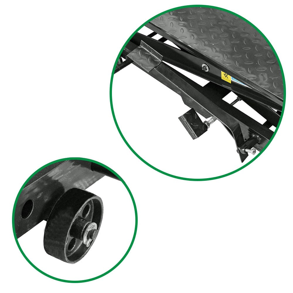 Motocikla hidrauliskais galds - platforma līdz 365 kg 50911