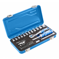 Instrumentu komplekts 1/4 metāla kastē, 53 daļas HOEGERT HT1R485