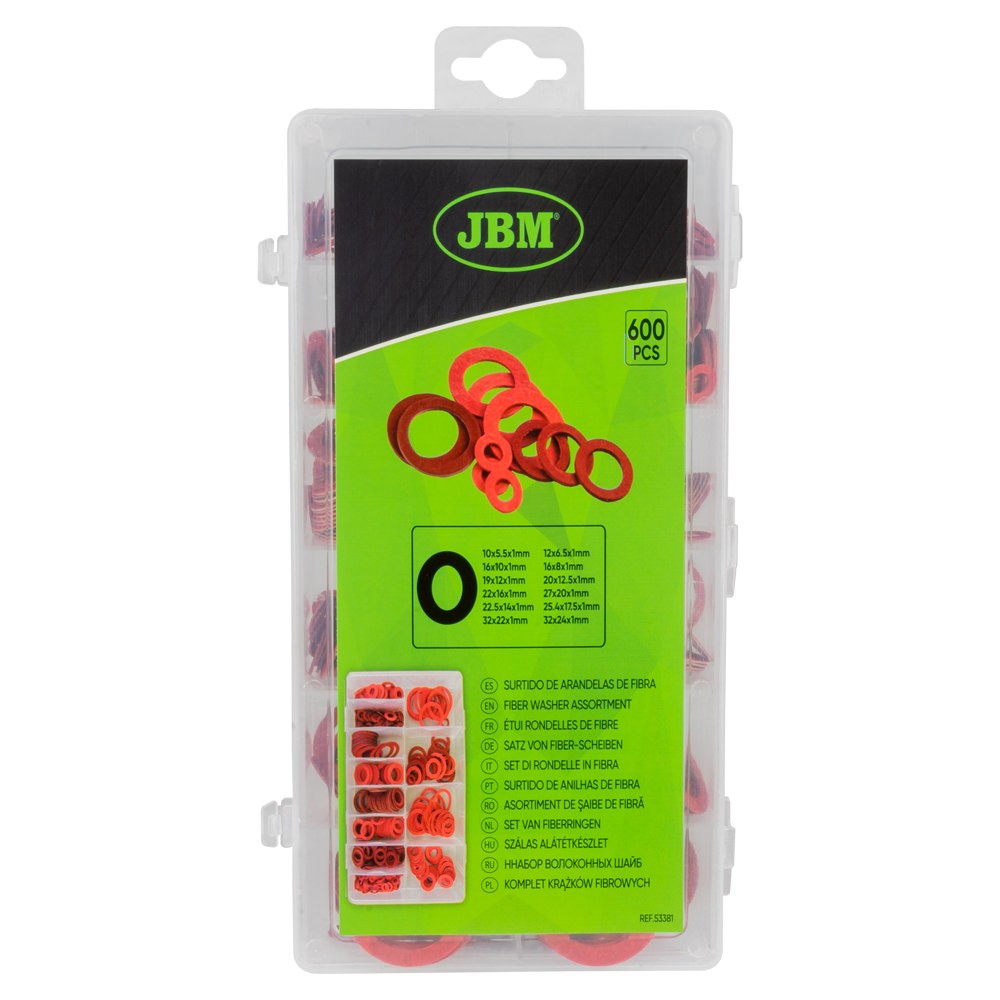 Šķiedru blīvju komplekts 600 gab. JBM 53381