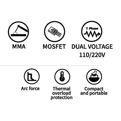 Invertora metināšanas iekārta (IGBT) MMA Mosfet