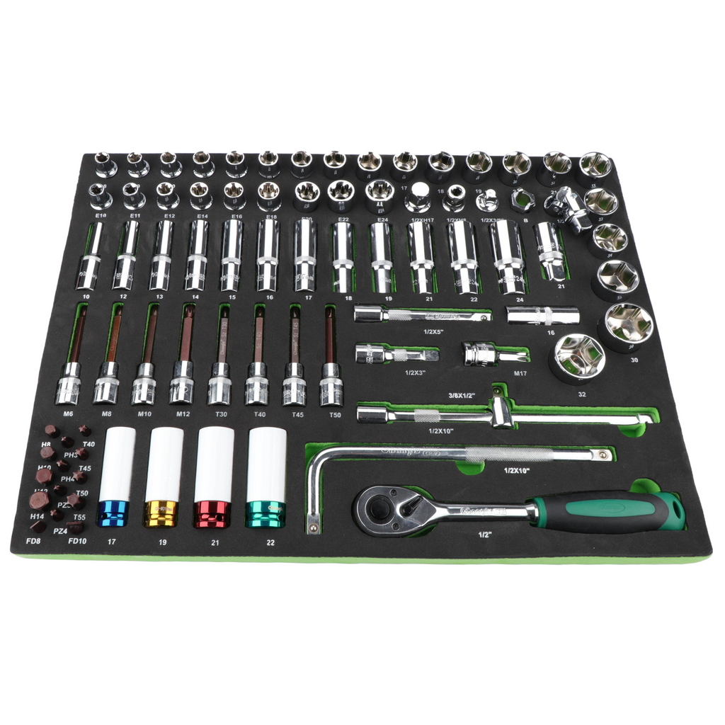 Instrumentu paplāšu komplekts 330 gab. (5 paplātes) ratiņu skapim
