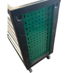 Ratiņu skapis ar 7 atvilktnēm, CL713017 ar instrumentu komplekta paliktņiem (330 gab.), 5 komplekti