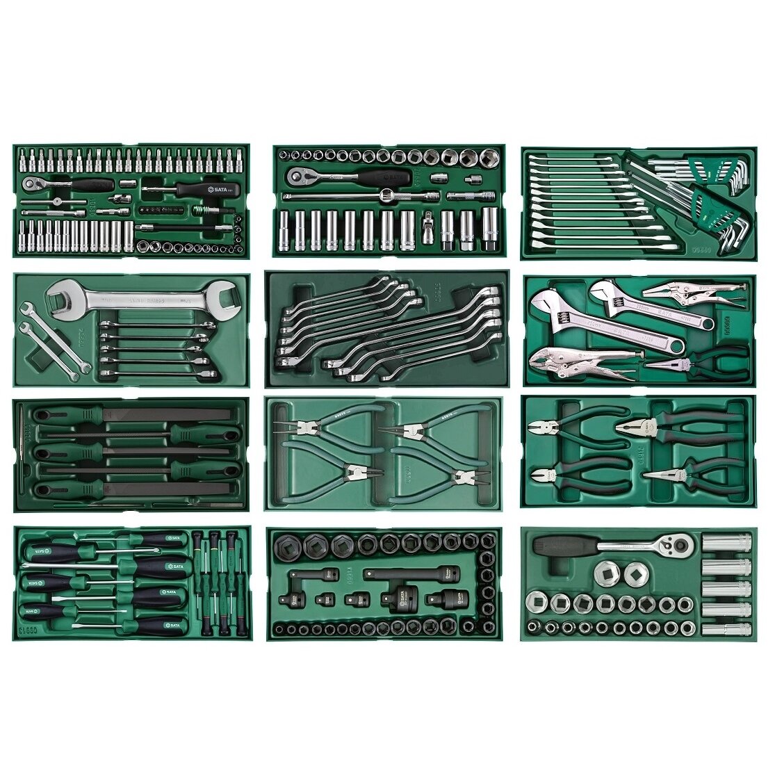 Ratiņu skapis ar instrumentu komplekta paplātēm, 246 gab.