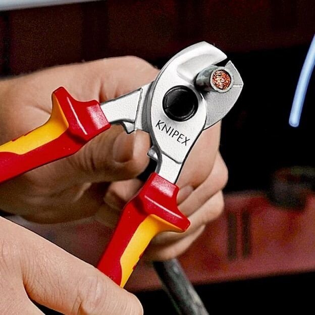 KNIPEX izolētas kabeļu šķēres VDE 165 mm
