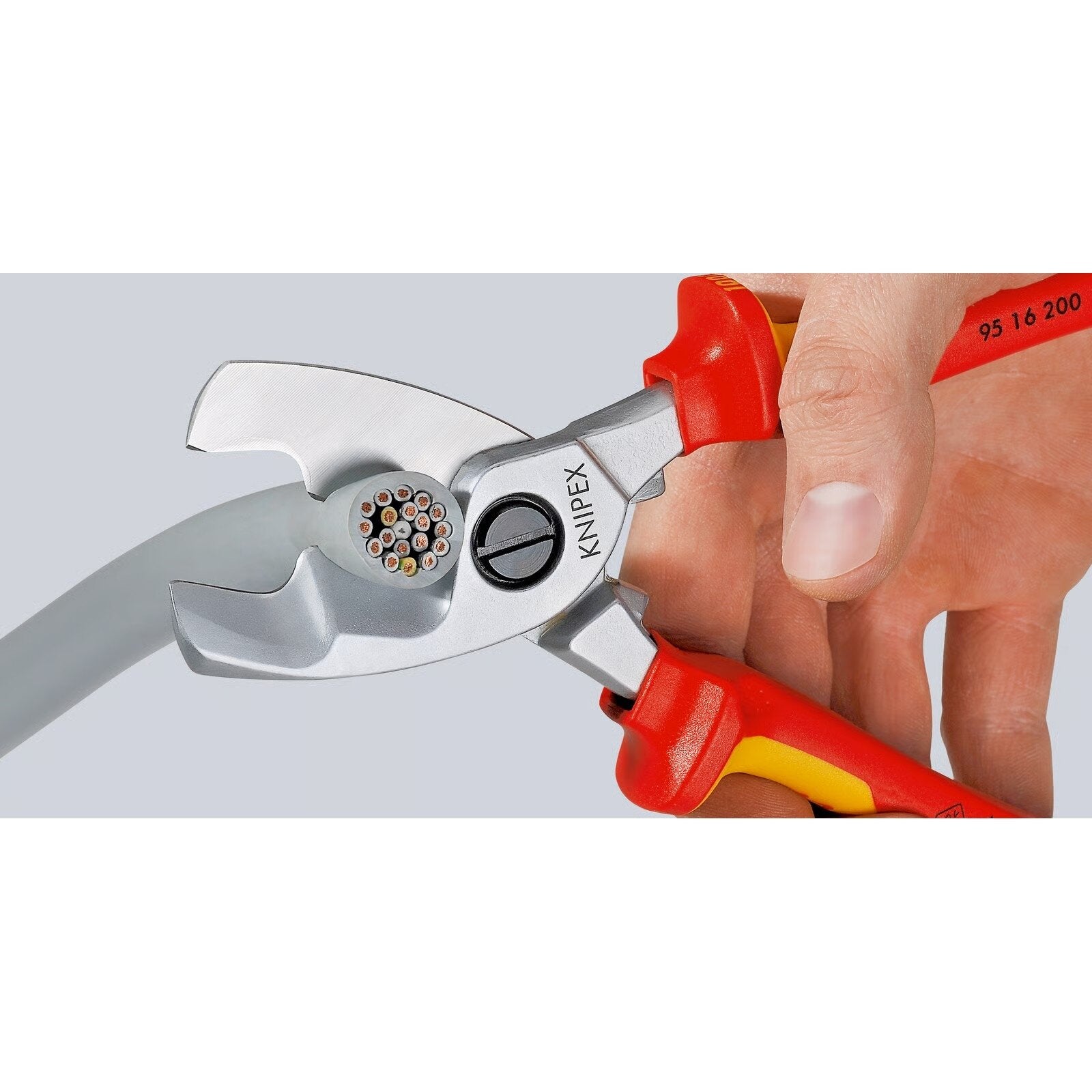 Kabeļu grieznes ar izolāciju VDE 200 mm KNIPEX
