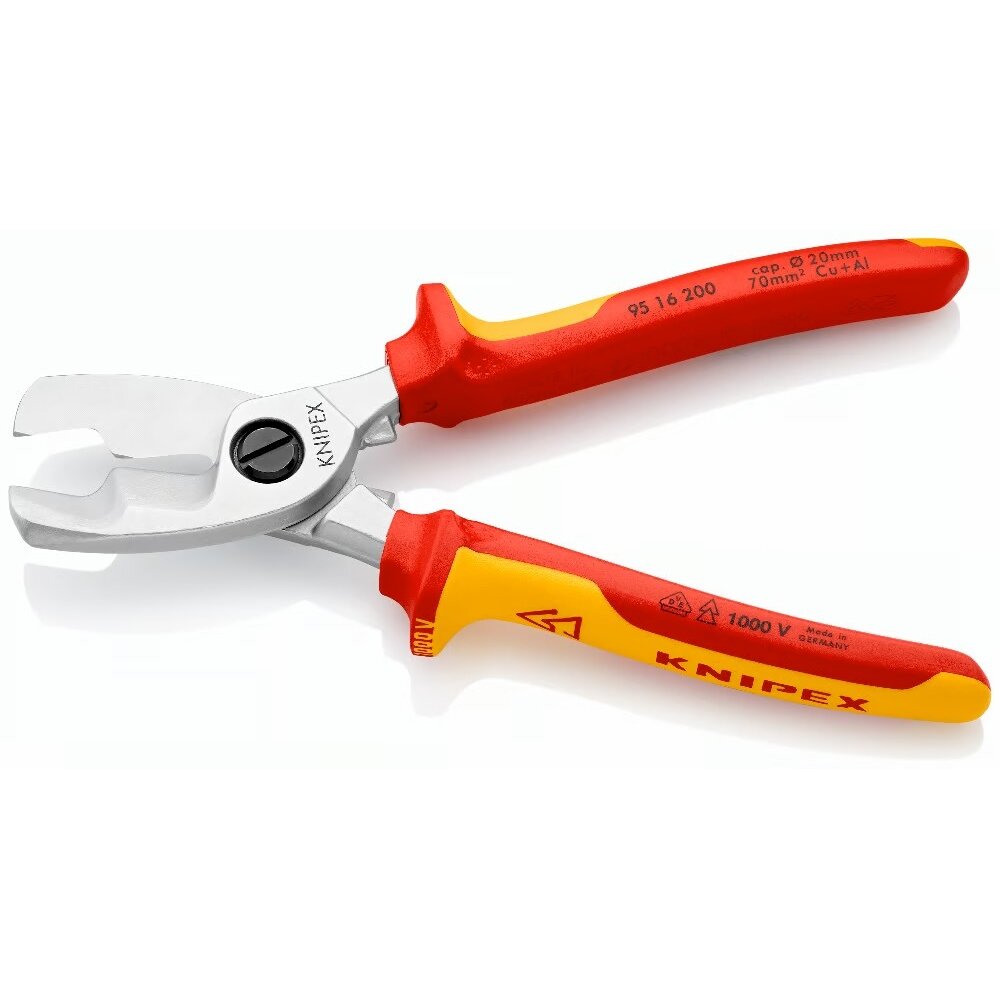 Kabeļu grieznes ar izolāciju VDE 200 mm KNIPEX