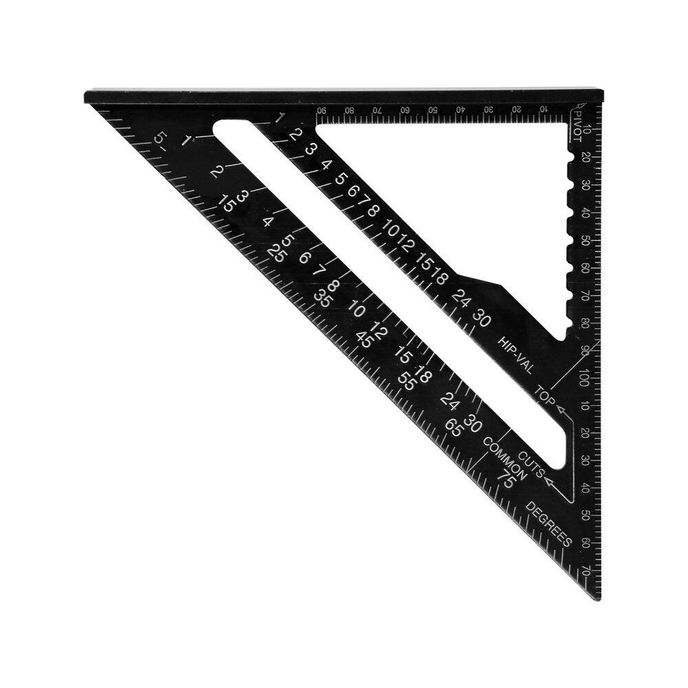 Alumīnija leņķa leņķmērītājs 180 mm ar collu/metrisko skalu