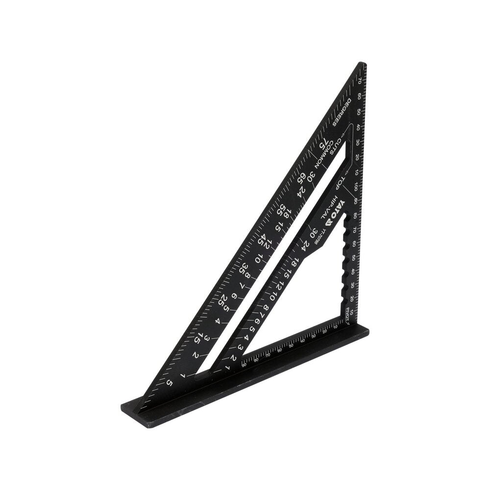 Alumīnija leņķa leņķmērītājs 180 mm ar collu/metrisko skalu
