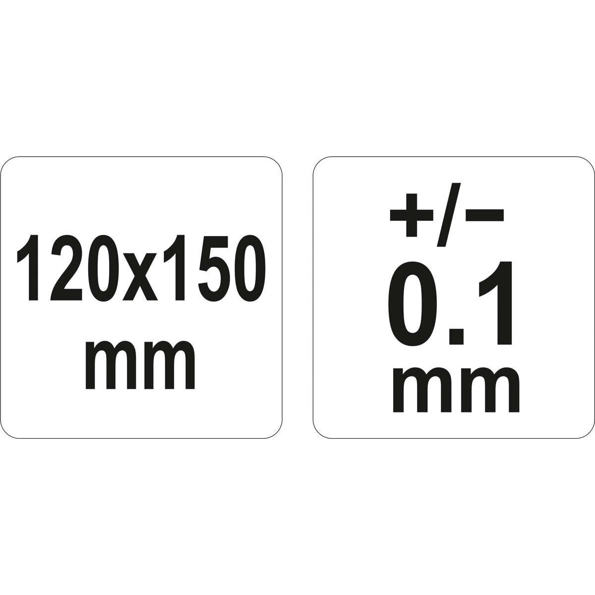 Protraktors ar lineālu 120x150mm