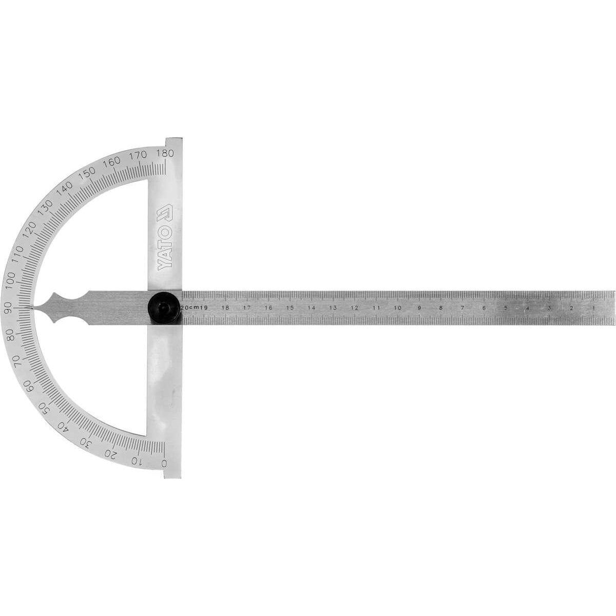 Protraktors ar lineālu 150x200mm