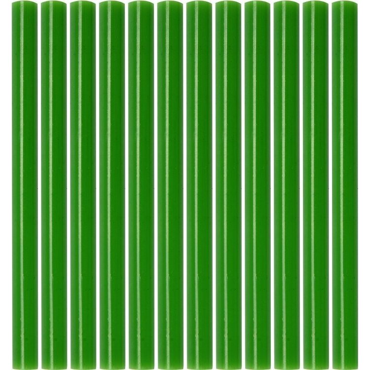 Karstās līmes zīmuļu komplekts (zaļš) (12 gab.) 7,2x100 mm