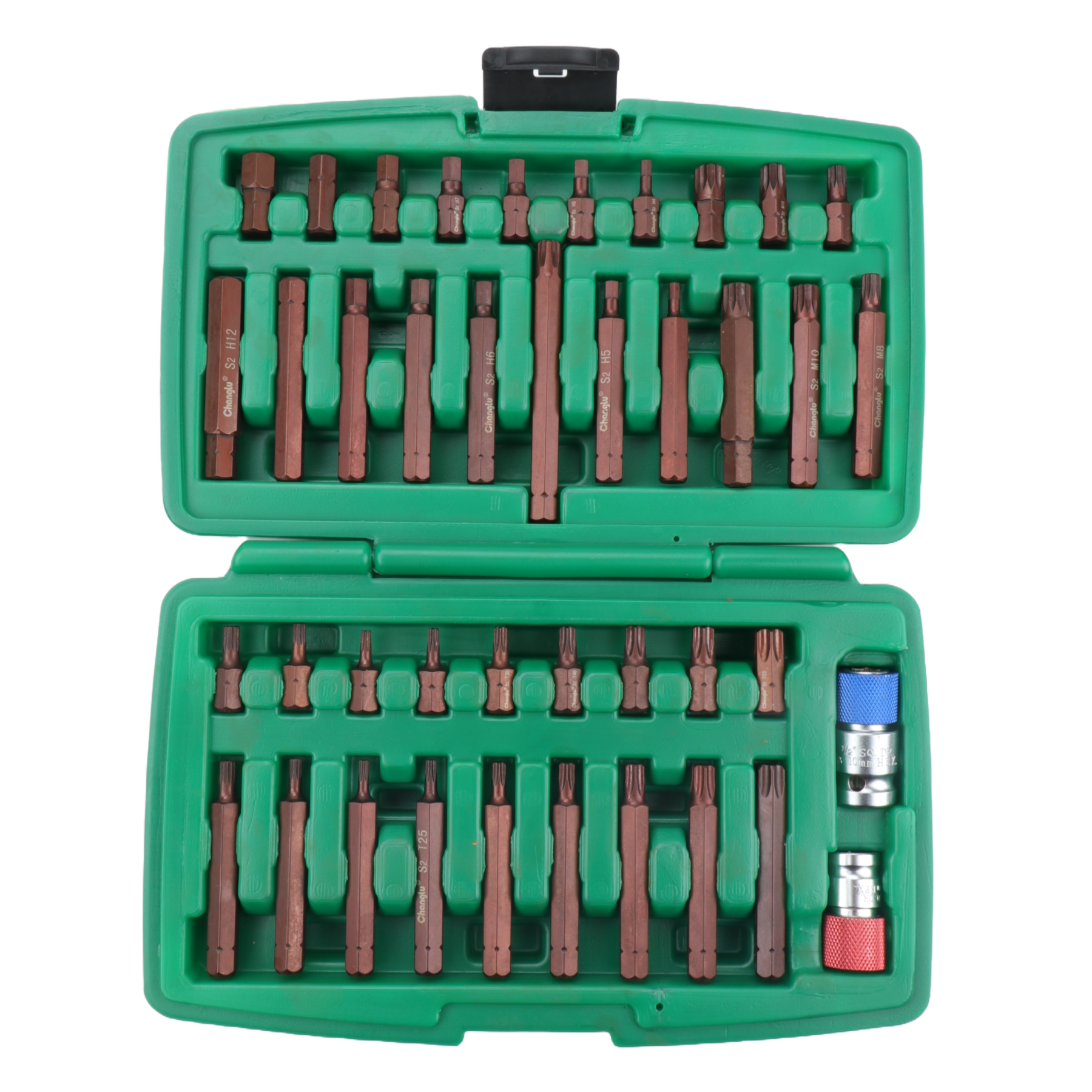 Skrūvgriežu uzgaļu komplekts 41 gab. (IMBUS, TORX, SPLINE) S2