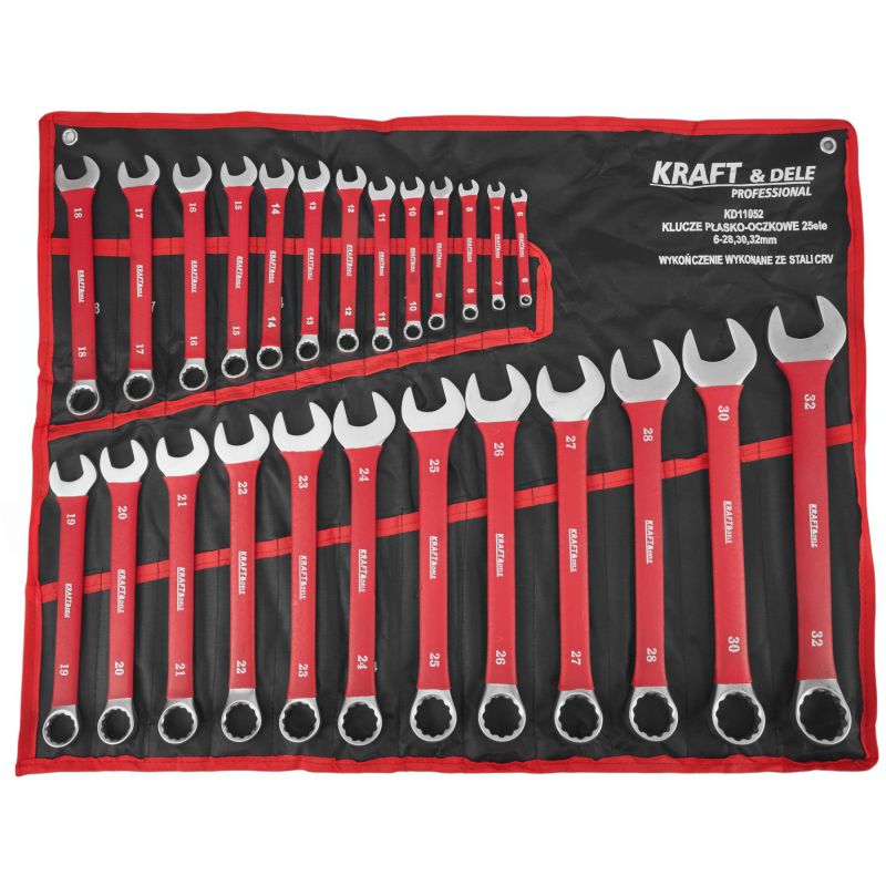 Riteņu atslēgu komplekts CRV 25el 6-32mm KD11052