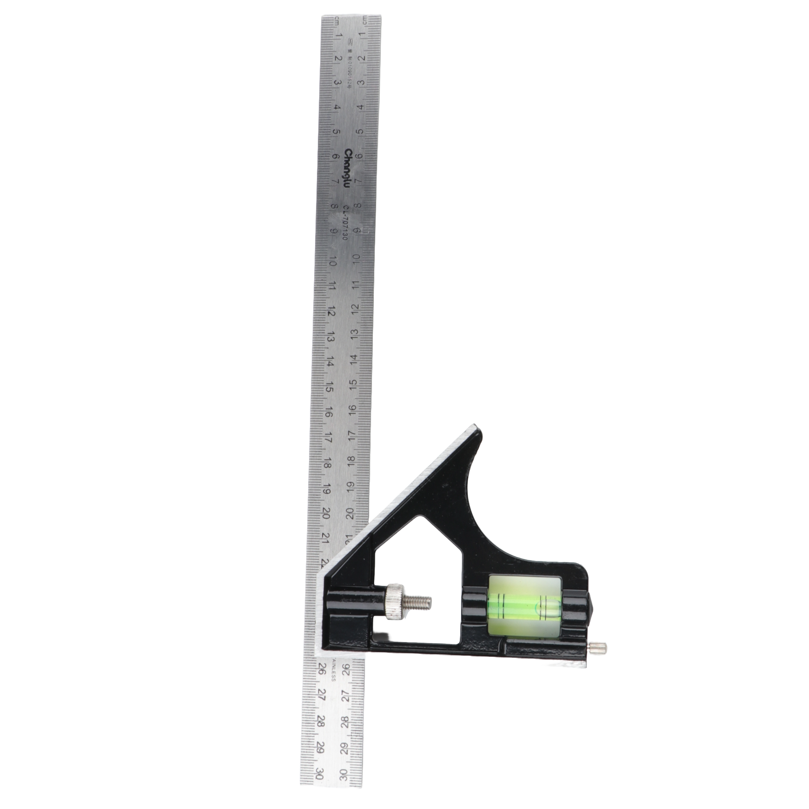Kombinētais lineāls ar līmeņrāža uzgali 300 mm
