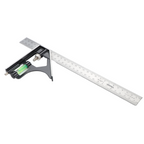 Kombinētais lineāls ar līmeņrāža uzgali 300 mm