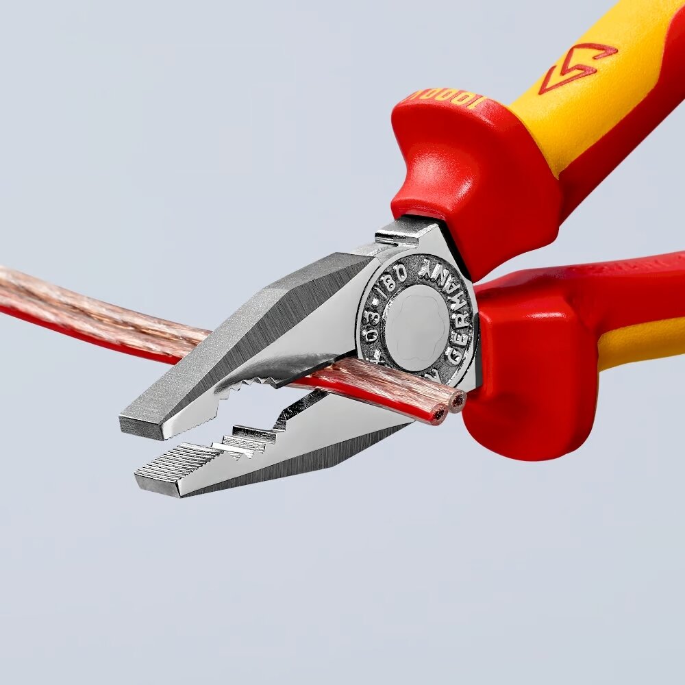 Kombinētās knaibles, izolētas, 180 mm, VDE, KNIPEX