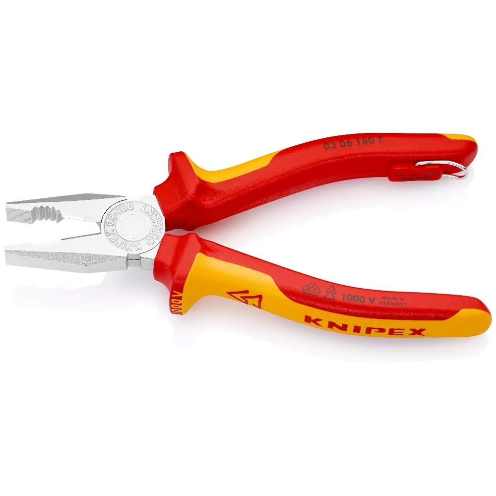 Kombinētās knaibles, izolētas, 180 mm, VDE, KNIPEX