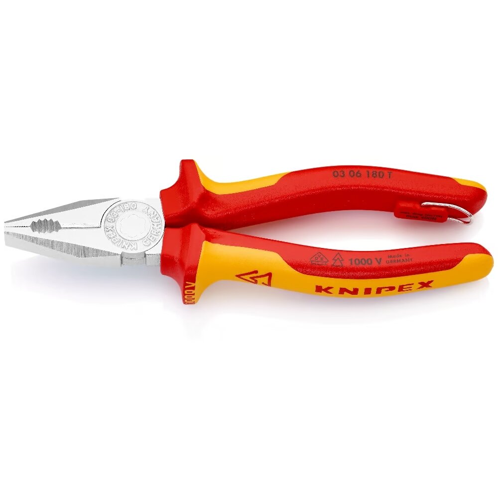 Kombinētās knaibles, izolētas, 180 mm, VDE, KNIPEX