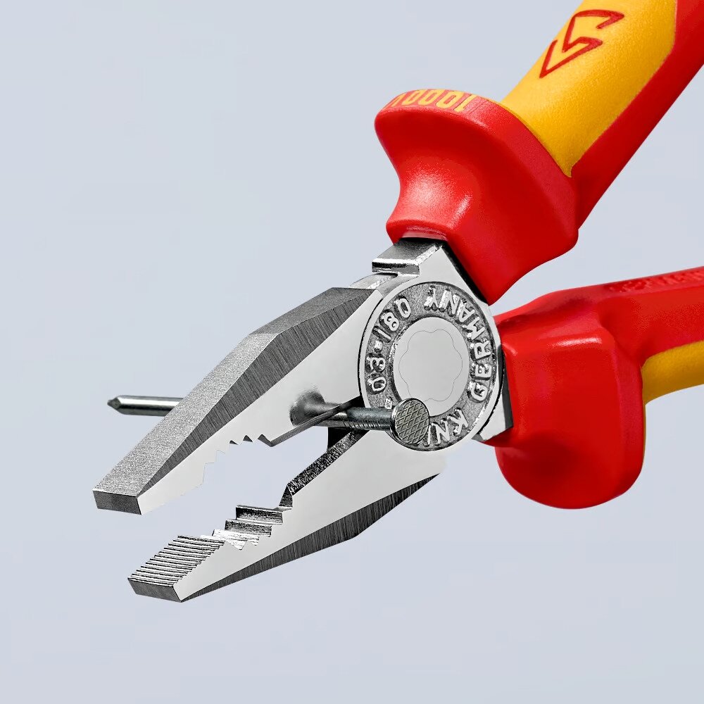 Kombinētās knaibles, izolētas, 180 mm, VDE, KNIPEX