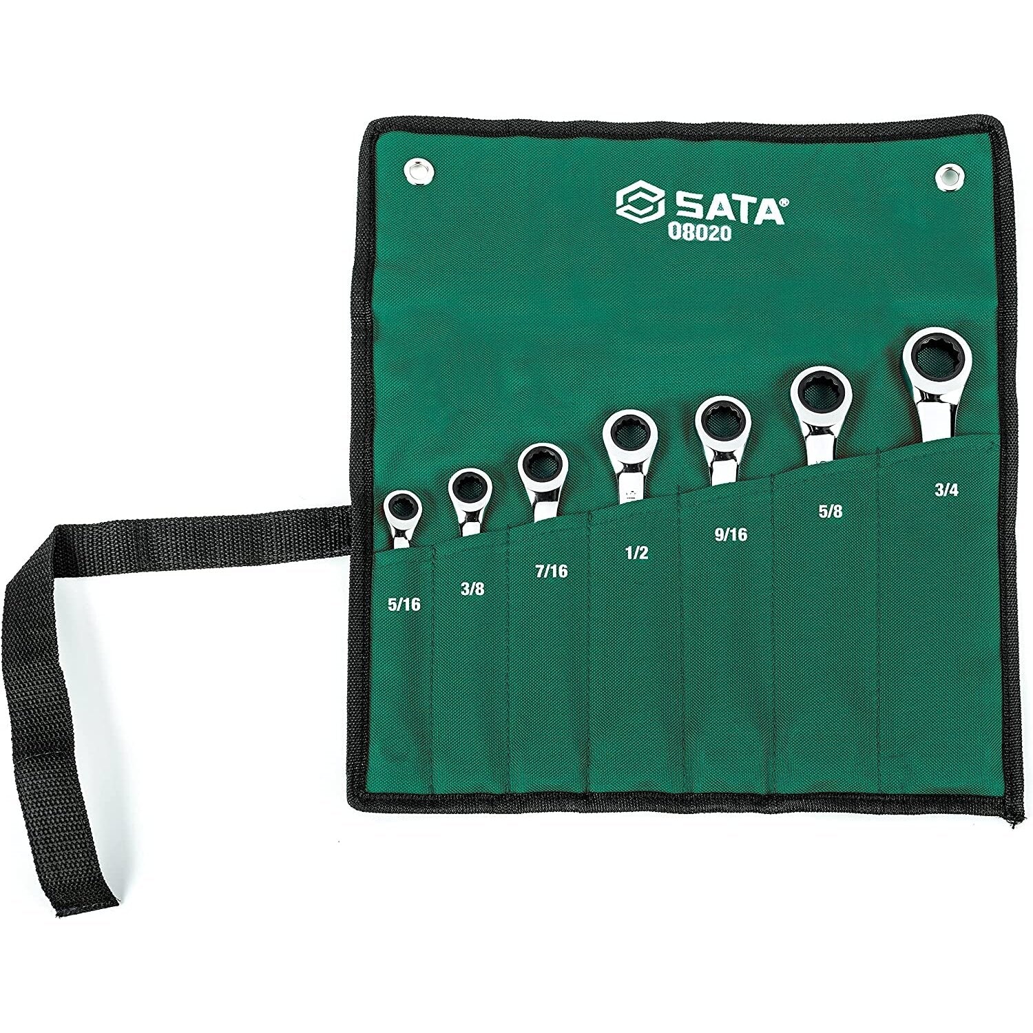 Kombinēto zobratu atslēgu komplekts 7 gab. (5/16"-3/4")