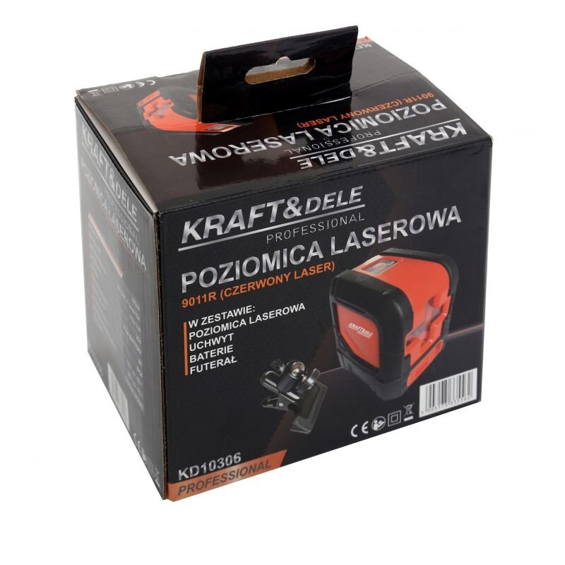 Krustveida lāzers ar sarkanu staru