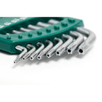 Garu L veida TORX sešstūra atslēgu komplekts ar caurumu T6-T25