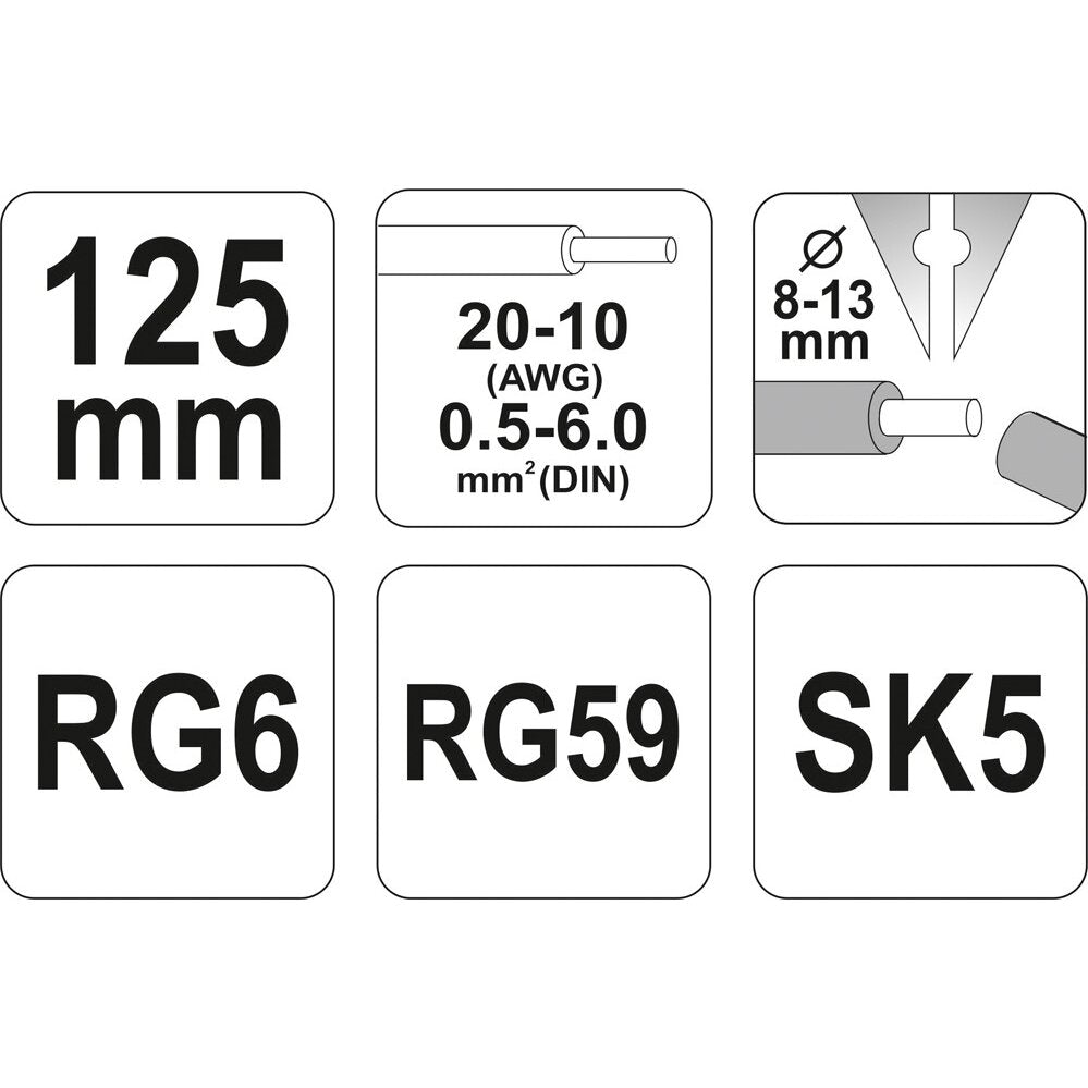 Universāls izolācijas noņemšanas instruments 125 mm