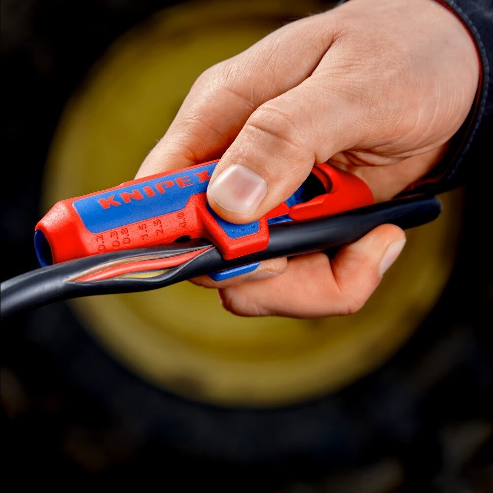 PV kabeļu izolācijas noņemšanas instruments KNIPEX ErgoStrip