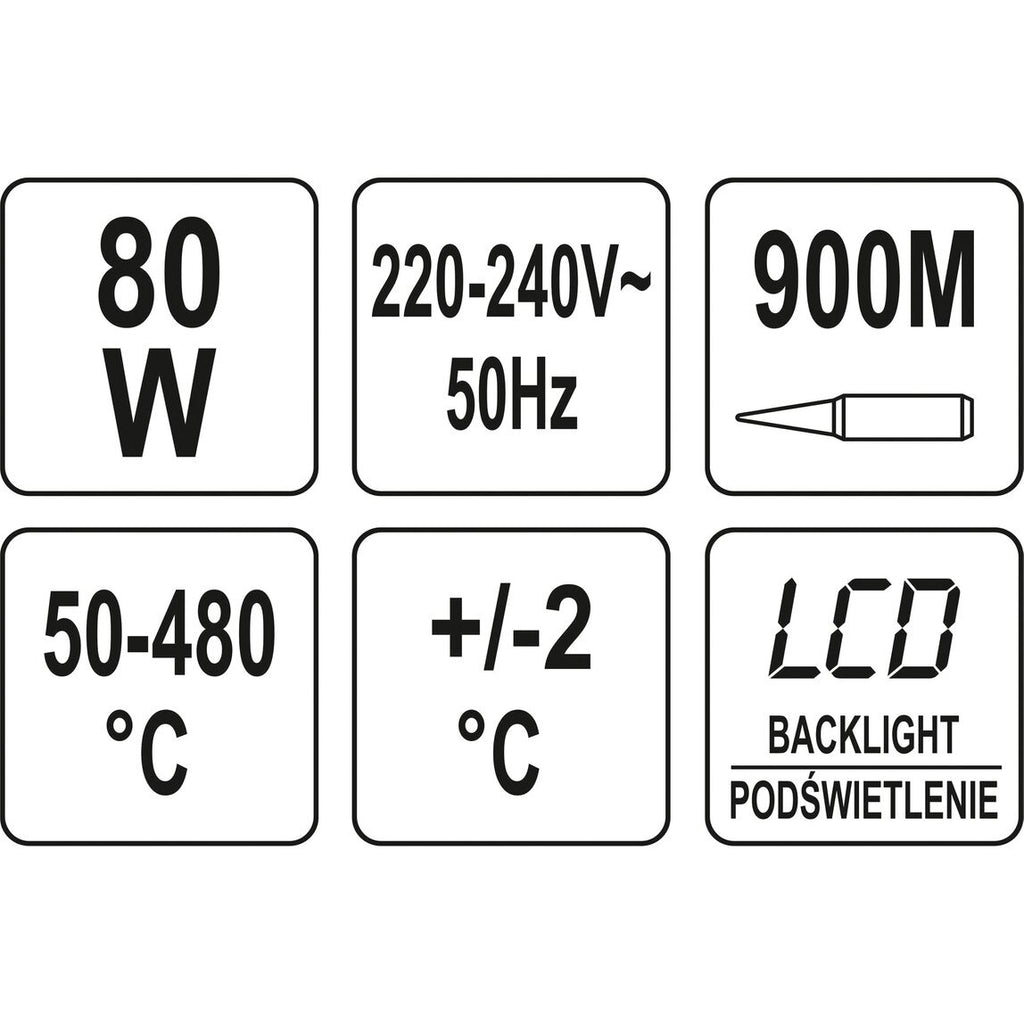 Lodāmurs ar LCD displeju 80W 900M