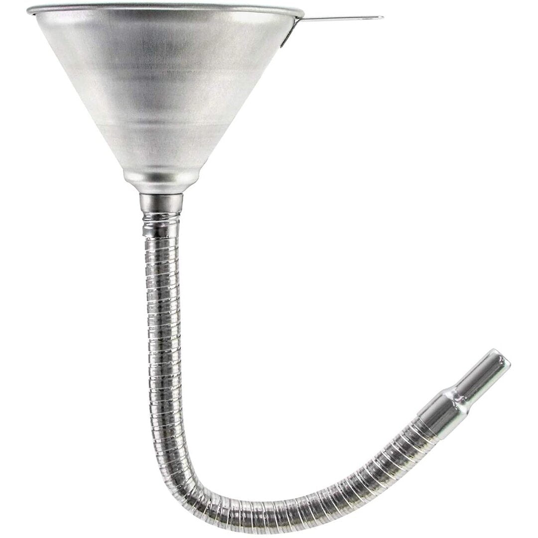 Metāla piltuve ar snīpi, gara šļūtene 370 mm