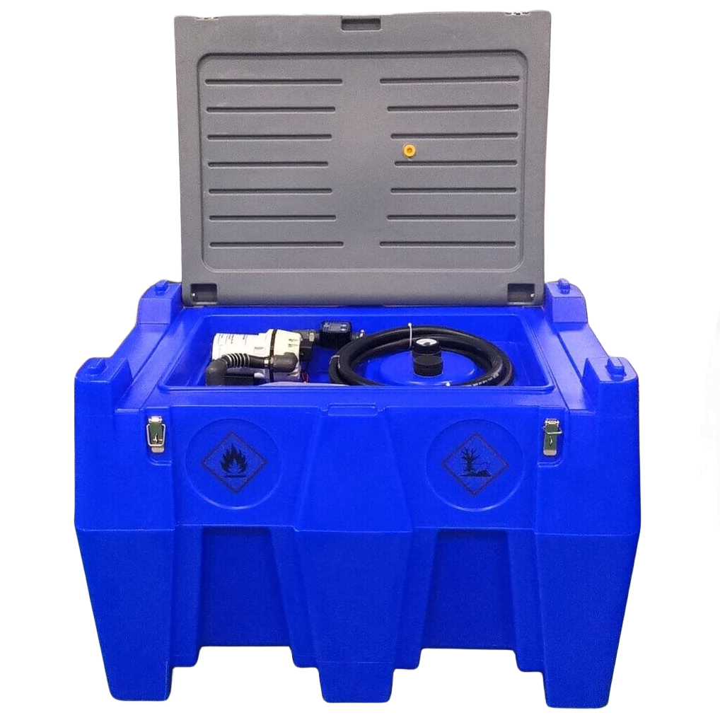 Pārnēsājama AdBlue pārsūknēšanas tvertne 440L ADTK480 ar 12V sūkni (ar šļūteni, automātisko uzgali ar filtru, ES spraudni)