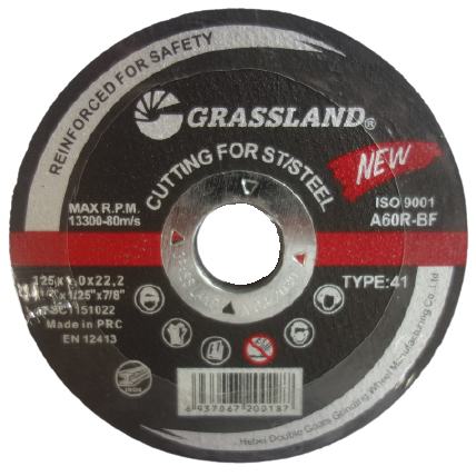 Griešanas disks. Augstākas kvalitātes nerūsējošais tērauds 125x1,0x22,2 41