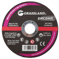 Griešanas disks. Plakans. Nerūsējošais tērauds / cirkonijs 125x1,0x22,2, 41. tips