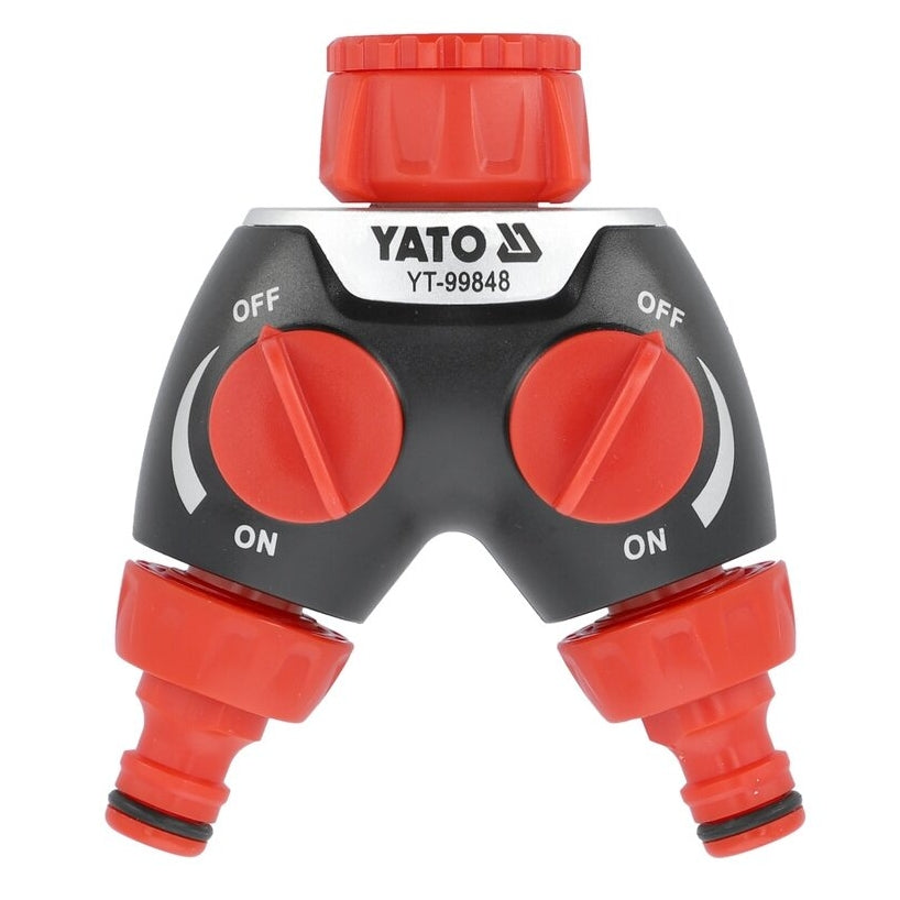 3 virzienu savienojums Krāna-šļūtenes adapteris 3/4" - 1"
