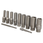 Skrūvju izvilkšanas uzgaļu komplekts 11 gab. (6-19 mm) 3/8'' Dr.