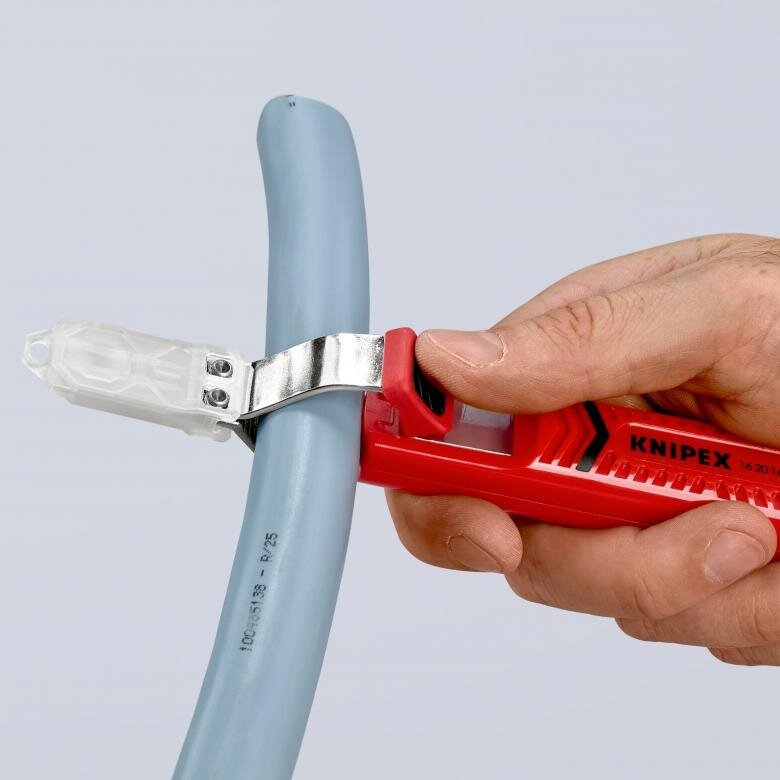 Kabeļu nazis ar āķa asmeni 165 mm, KNIPEX