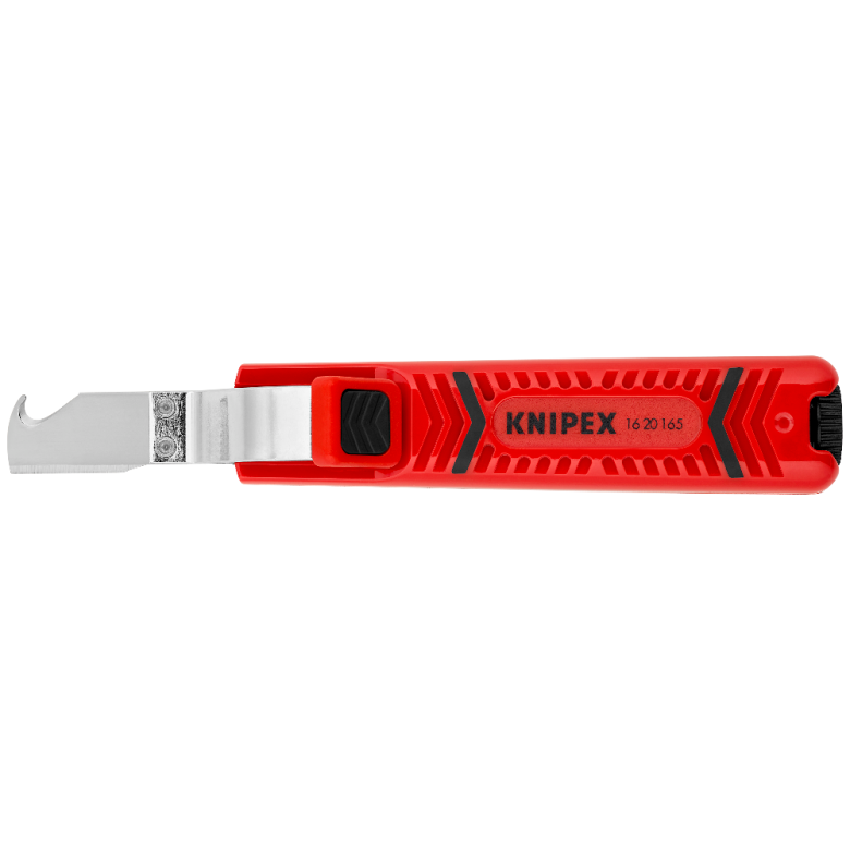 Kabeļu nazis ar āķa asmeni 165 mm, KNIPEX