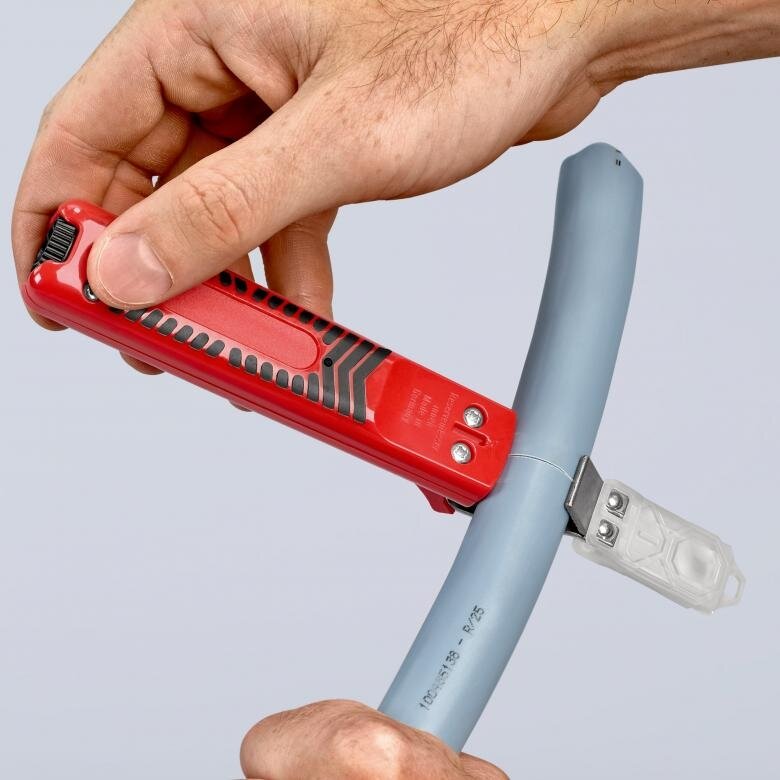Kabeļu nazis ar āķa asmeni 165 mm, KNIPEX