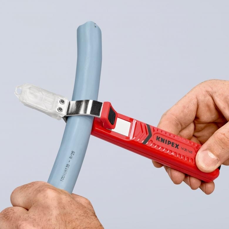 Kabeļu nazis ar āķa asmeni 165 mm, KNIPEX
