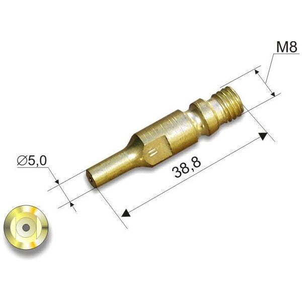 Griešanas sprausla Nr. 3 (30–50 mm) griešanas deglim 341 P